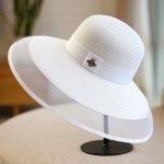 chapeau blanc femme