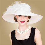 chapeau blanc femme
