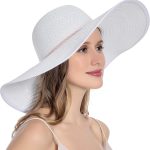 chapeau blanc femme