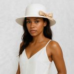 chapeau blanc femme