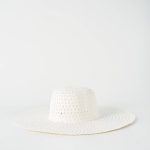 chapeau blanc femme