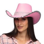 chapeau cowboy rose