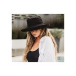 chapeau noir femme