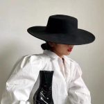 chapeau noir femme