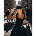 chapeau noir femme