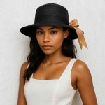 chapeau noir femme