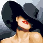 chapeau noir femme
