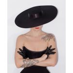 chapeau noir femme