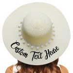 chapeau paille personnalisé
