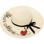 chapeau paille personnalisé