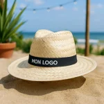 chapeau paille personnalisé